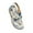 White, variant on Comfort Sandals, Oversized Herringbone Sandals Butterflys Print Back Buckle Sloping Heel Sandals