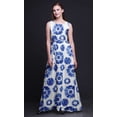 thumbnail image 2 of Bimba Tie-Dye Women Round Neck Printed Evening PartyÂ&nbsp;DressÂ&nbsp;Sleeveless Gown-Large, 2 of 5