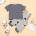 thumbnail image 5 of Kogui Baby Boy Clothes Newborn Baby Boy Girl Clothes Plaid Long Sleeve Waffle Knit Romper Pants Set 2 Piece Fall Winter Outfits 0 3 6 9 12 18 24 Months,(Grey 12-18 Months), 5 of 7