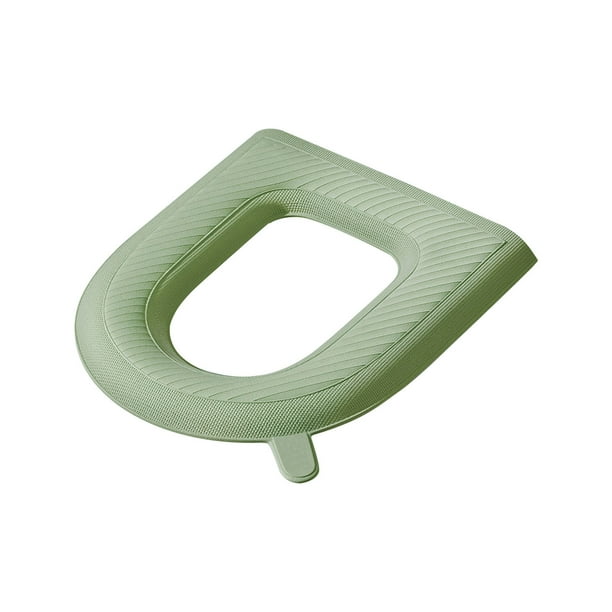 Cojín de asiento de inodoro de espuma EVA de alta densidad para uso doméstico, lavable y lavable, universal para todas las estaciones del baño.