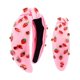 thumbnail image 1 of wonima11 Pink Strawberry Rhinestone Jeweled Knotted Headbands for Women Girls, Fashion Cute Fruit Hair Accessories Gift for Girls, 1 of 1