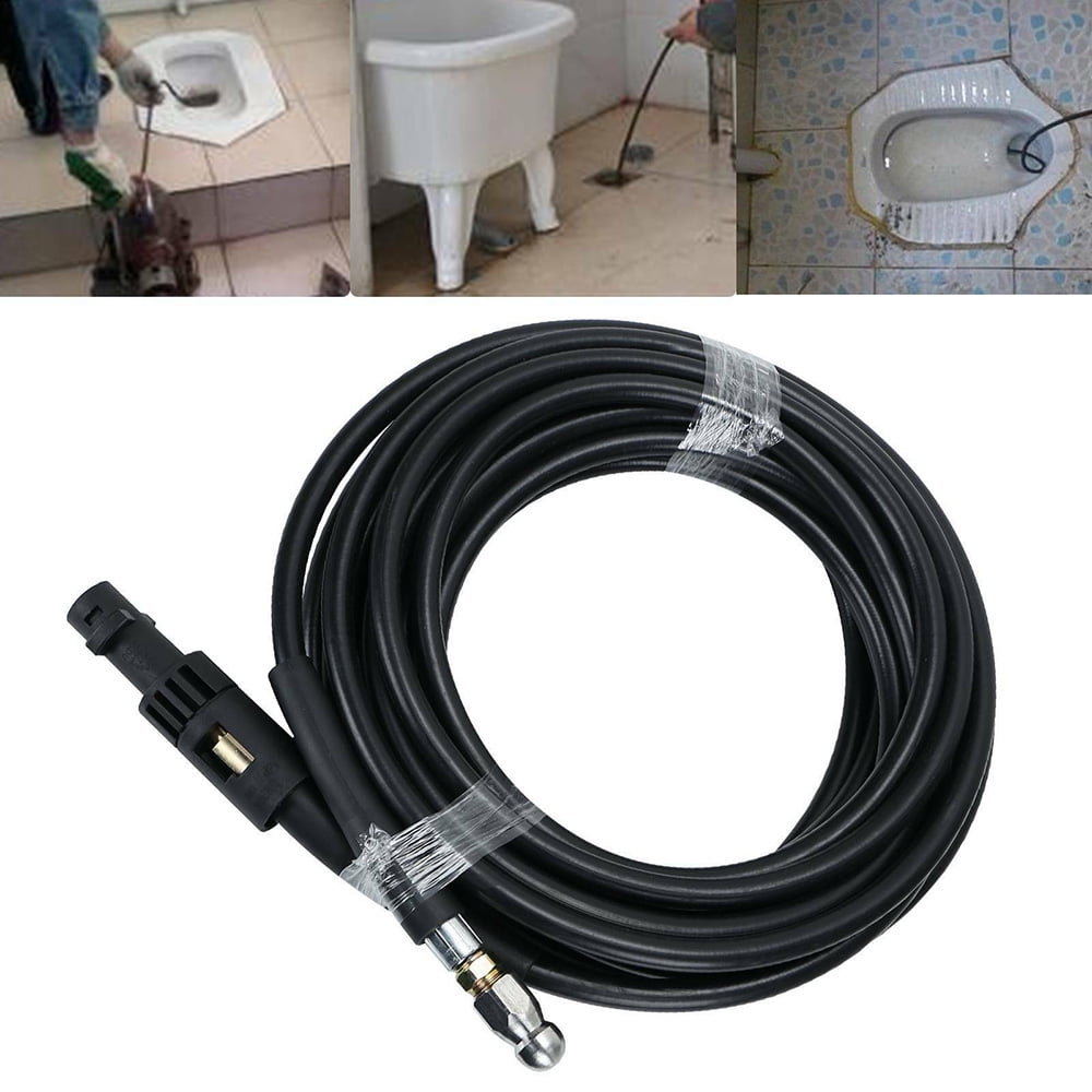 10m Pipe Drain & Tube Cleaning Kit Pressure Washer Hose Set Drain Cleaner Hose 