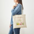 thumbnail image 3 of CafePress - Easter Rabbits Tote Bag - Unisex Canvas Tote Bag, Beige, 1-Piece, 3 of 6