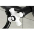 thumbnail image 4 of Kingston Brass KS616MB Wall Mount Bathroom Faucet, Matte Black, 4 of 5