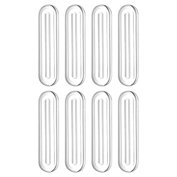 Uxcell Wall Protector from Furniture, Clear Furniture Bumpers Silicone Rubber Wall Bumper Guards Cabinet Door Bumper Adhesive Wall Protector Bumpers, 2.36''L x 0.55''W x 0.2''T, 8 Pcs