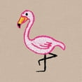 thumbnail image 2 of Dalix Flamingo Embroidered Fleece Cropped Zip Hoodie Cold Fall Winter Womens in Tan XL X-Large, 2 of 5