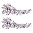 thumbnail image 1 of 1 Pair Removable Wedding Shoes Ornaments Delicate Pearl Rhinestone Shoes Buckles, 1 of 2