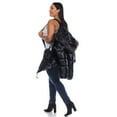 thumbnail image 4 of White Mark Women's Metallic Parka Hooded Jacket, 4 of 6