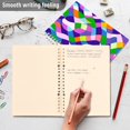 thumbnail image 4 of FORMRS 1-Subject Spiral Notebook 8" x 5" College Ruled 60 Refillable Sheet A5 Hard Cover, 2 Pack, Green Wavy Plaid, 4 of 7