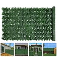 thumbnail image 3 of BRIGHTFUFU Pared de planta verde simulada, cerca de planta verde Artificial, decoración de patio, enrejado de hojas de imitación, 3 of 7