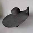 thumbnail image 2 of Hat Women's Oversized Hat Beach Hat Covering Sun Hat Sun Hat Black One Size, 2 of 3