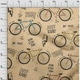 thumbnail image 3 of oneOone Rayon Pale Orange Fabric Bicycle Sewing Fabric By The Yard Printed Diy Clothing Sewing Supplies 56 Inch Wide, 3 of 8