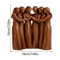 thumbnail image 3 of Sisters by My Side, Vintage Hand-Painted Resin Ocean Gradient Friendship Statue, Inspirational Sisterhood Decor for Home, Gifts, Christmas & Special Occasions C, 3 of 6