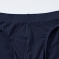 thumbnail image 3 of TANBOM Men's Bulge Enhancing Briefs Mesh Banboo Fiber Underwear Dark Blue/Brown/Orange M 3-Pack, 3 of 6
