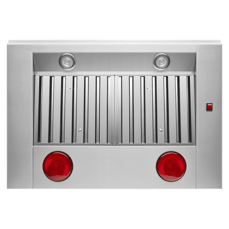 KitchenAid - 36" 585 or 1170 CFM Motor Class Commercial-Style Wall-Mount Canopy Range Hood - Stainless steel