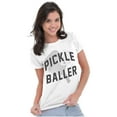 thumbnail image 3 of Cute Cool Pickle Baller Sports Fan Womens Slim Fit Graphic Tee Brisco Brands S, 3 of 5