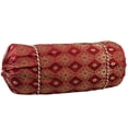thumbnail image 2 of Natural Geo Ruby Red Gao Takiya Bolster Pillow (Set of 2), 2 of 4