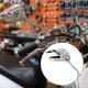 thumbnail image 4 of Qx 1 Pair Of Left And Right compatible Motorcycle Scooter Rearview Mirror Chrome Plated Skull Hand Modified Motorcycle Side Mirror, 4 of 5