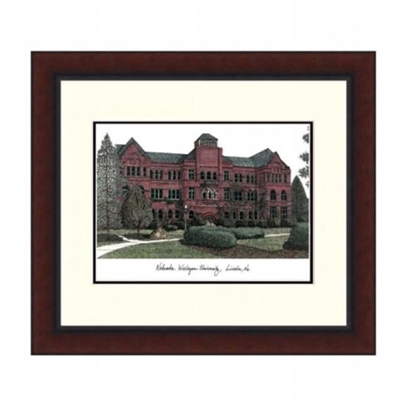 Campusimages NE998LR Nebraska Wesleyan Legacy Alumnus Framed Lithograph