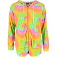 thumbnail image 1 of Weekending  Tie Dye Short and Jacket Lounge Set (Women's Plus), 1 of 4