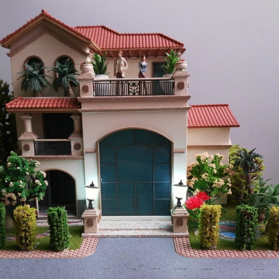 Hytrove 6Pcs Miniature Street Lights ABS Multi Decorative Dollhouse Accessories DIY Projects