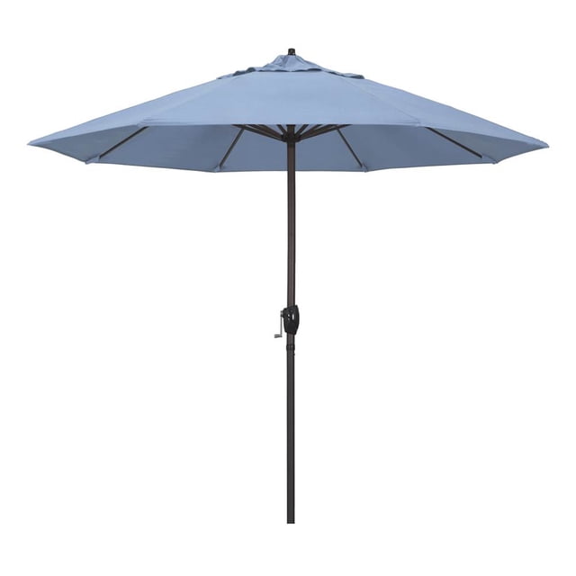 California Umbrella Parasol de Patio à Manivelle Inclinable Casa de 9 Pieds en Bleu Air