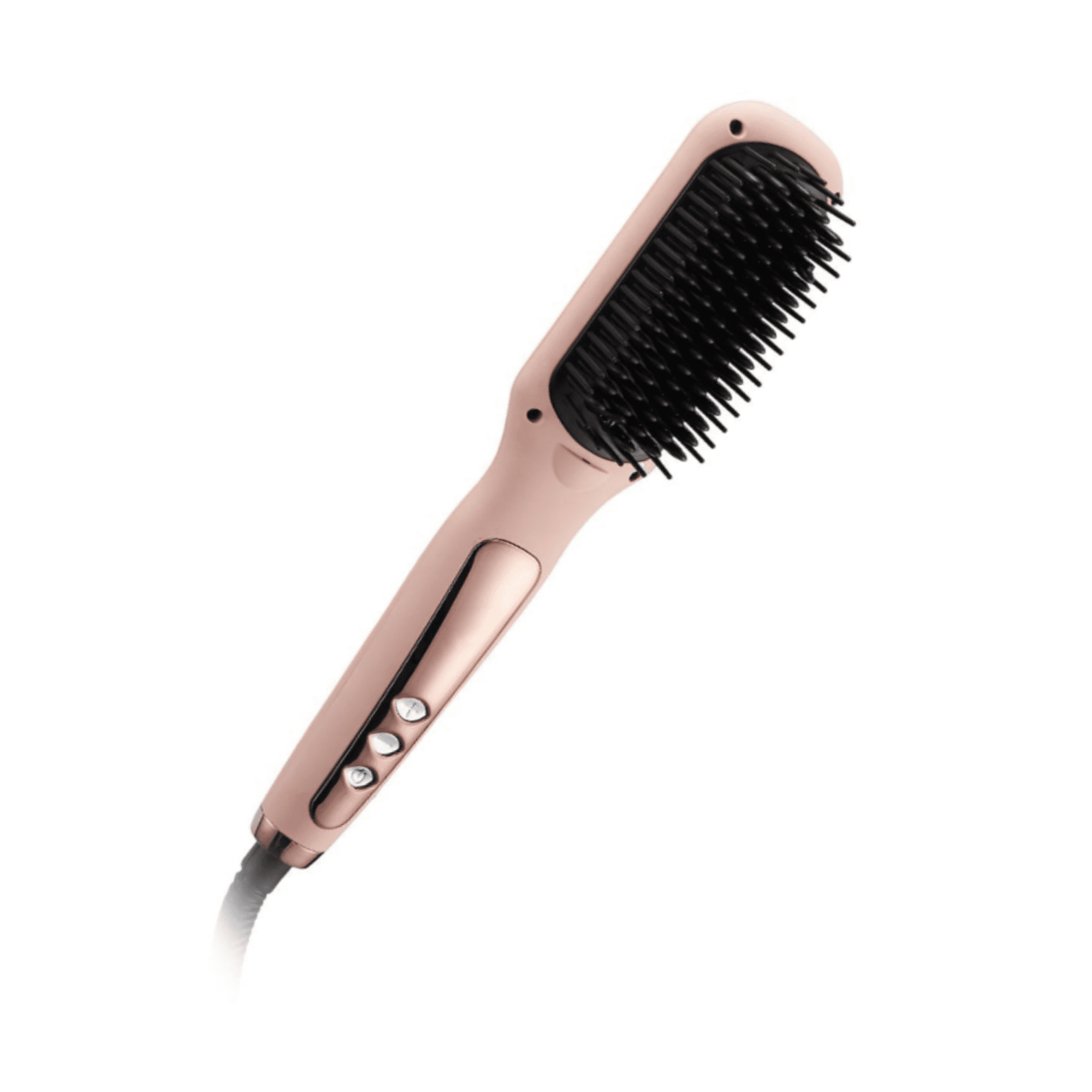 スタイリング剤 Glosstify Hair Booster Serum Hairbrush Instyler Glossie Ceramic Styling Hair Straightening Brush, Black