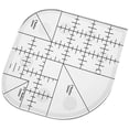 thumbnail image 2 of FURNIX Curved Corner Cutter Ruler,Acrylic Quilting Template,Non-Slip Sewing Tool,Patchwork Craft Ruler,Diy Quilting Aid,Precision Cutting Template,Sewing Craft Supply,Curved Edge Trimmer, 2 of 5