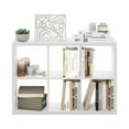 thumbnail image 5 of Furinno CUBICLE Open Back Decorative Cube Storage Organizer in 6-Cube in White, 5 of 6