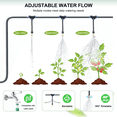 thumbnail image 6 of TANGJEAMER Greenhouse with Watering System, 12x7x7 Outdoor Greenhouse with 6 Mesh Windows and 1 Door, Easy Water and Irrigate Plants Green House, 6 of 7