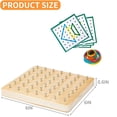 thumbnail image 5 of Juguete Montessori, juguete educativo gráfico de matemáticas para niños con tarjetas de patrones y gomas para figuras y formas., 5 of 5