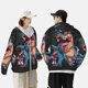 thumbnail image 4 of Fotbe Blue Dinosaur Chaqueta con Protección Solar UPF 50+ para Hombre y Mujer, Camisa con Capucha y Bolsillos-XX-Large, 4 of 7