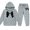 Grey, variant on Big Girls Clothes Outfits Bow Print Hooded Sweatshirt and Sweatpants 2 Piece Outfits Size 12-13T