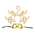 thumbnail image 1 of Diadema de serpiente Medusa, adorno para el cabello, tocado de serpiente para Halloween, disfraz para fiesta de disfraces Oro, 1 of 9