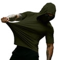 thumbnail image 6 of WAENQINLA Big and Tall Hooded Sun Shirts for Men Quick Dry Short Sleeve UV Protection Top for Fishing & Outdoor Activities S-3XL, 6 of 8