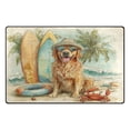 thumbnail image 3 of WOBOGO Summer Golden Retriever Carpet Non-Slip Rugs Soft Doormat 31×20in Living Dining Room Bedroom Decorative, 3 of 7
