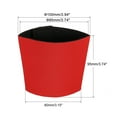 thumbnail image 2 of Uxcell Neoprene Insulated Reusable Coffee Tea Cups Sleeve Red Pack of 2, 2 of 6