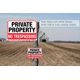 thumbnail image 2 of Large Private Property No Trespassing Sign14"x10" Rust Free Aluminum,UV Ink Printing,Durable/Weatherproof Up to 7 Years Outdoor for Home (2-Pack), 2 of 4