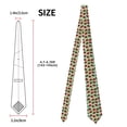 thumbnail image 2 of Fuzoiu Red Ladybugs And Leaf Print Men's Necktie,Business Necktie,Mens Ties for Business Wedding Graduation, 2 of 7
