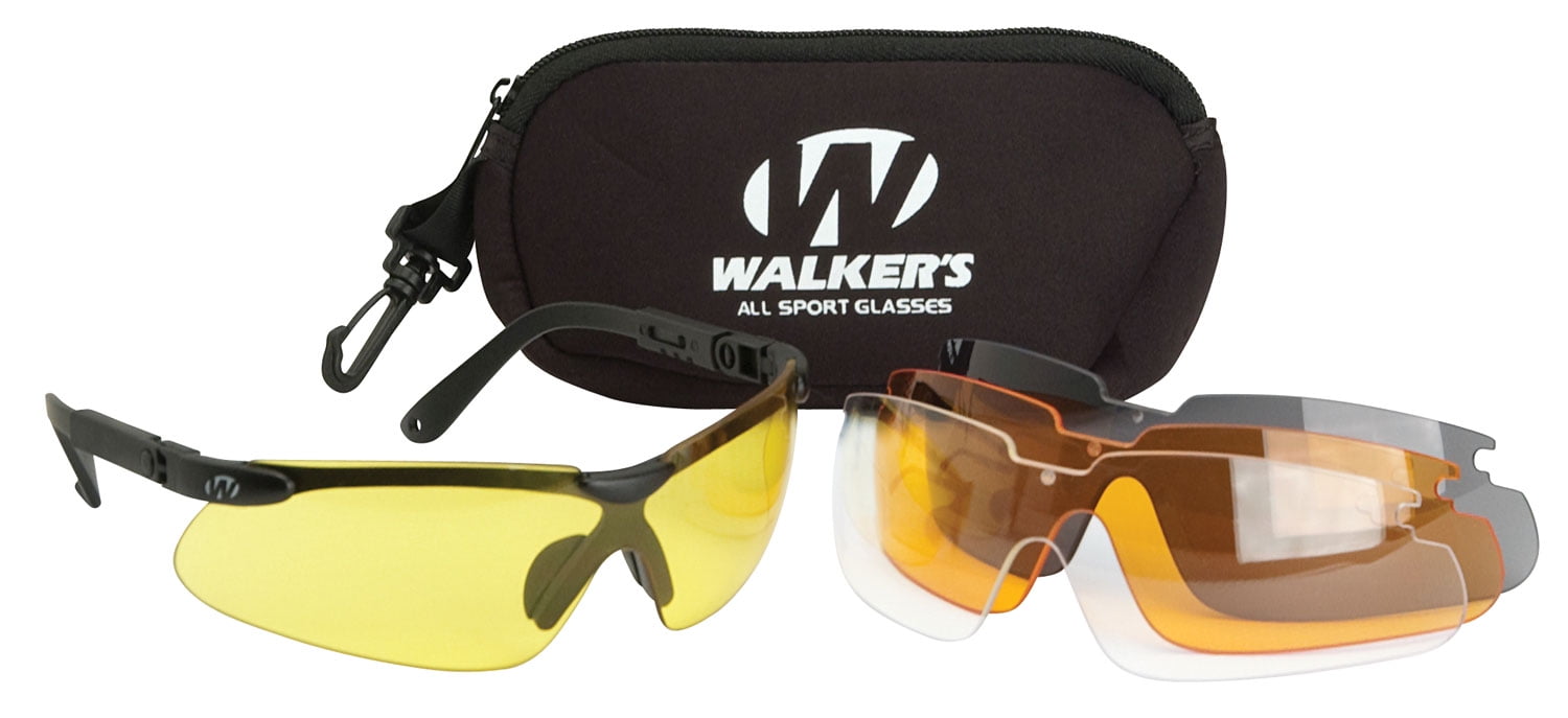 Walkers Game Ear Gwp-ylsg Shooting Glasses Yellow Lens LeftRight for sale online 