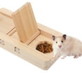 thumbnail image 6 of Tineasur 2Pcs Wood Hamster Treats Hiding Box for Small Animals Party Fun Beige, 6 of 7