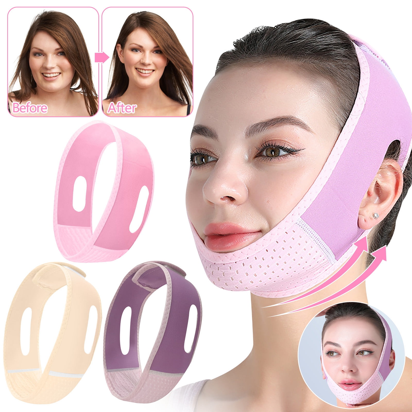 XWSHYW Herramientas de Belleza Mascarilla Facial para Dormir Que Moldea