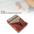 thumbnail image 3 of 21 Keys Kalimba Thumb Piano, Portable Musical Single Board Thumb Piano Instruments with Finger Protectors Suitable for Professional Music Lovers, 3 of 7