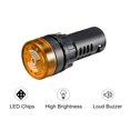 thumbnail image 5 of Uxcell Plastic AC/DC 24V Flashing LED Indicator Lights Yellow 1 Pack, 5 of 7