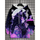 thumbnail image 3 of Sudadera con capucha para hombre con estampado 3D de ninfas, sudadera con capucha de manga larga con gráficos de chica de dibujos animados, moda de otoño, camisetas de calle de gran tamaño para hombre, 3 of 5