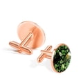 thumbnail image 3 of Saint Patrick's Day Elegant Stainless Steel Men's Cufflink Set for Dress Shirts, Wedding Attire, and Formal Events, 3 of 6