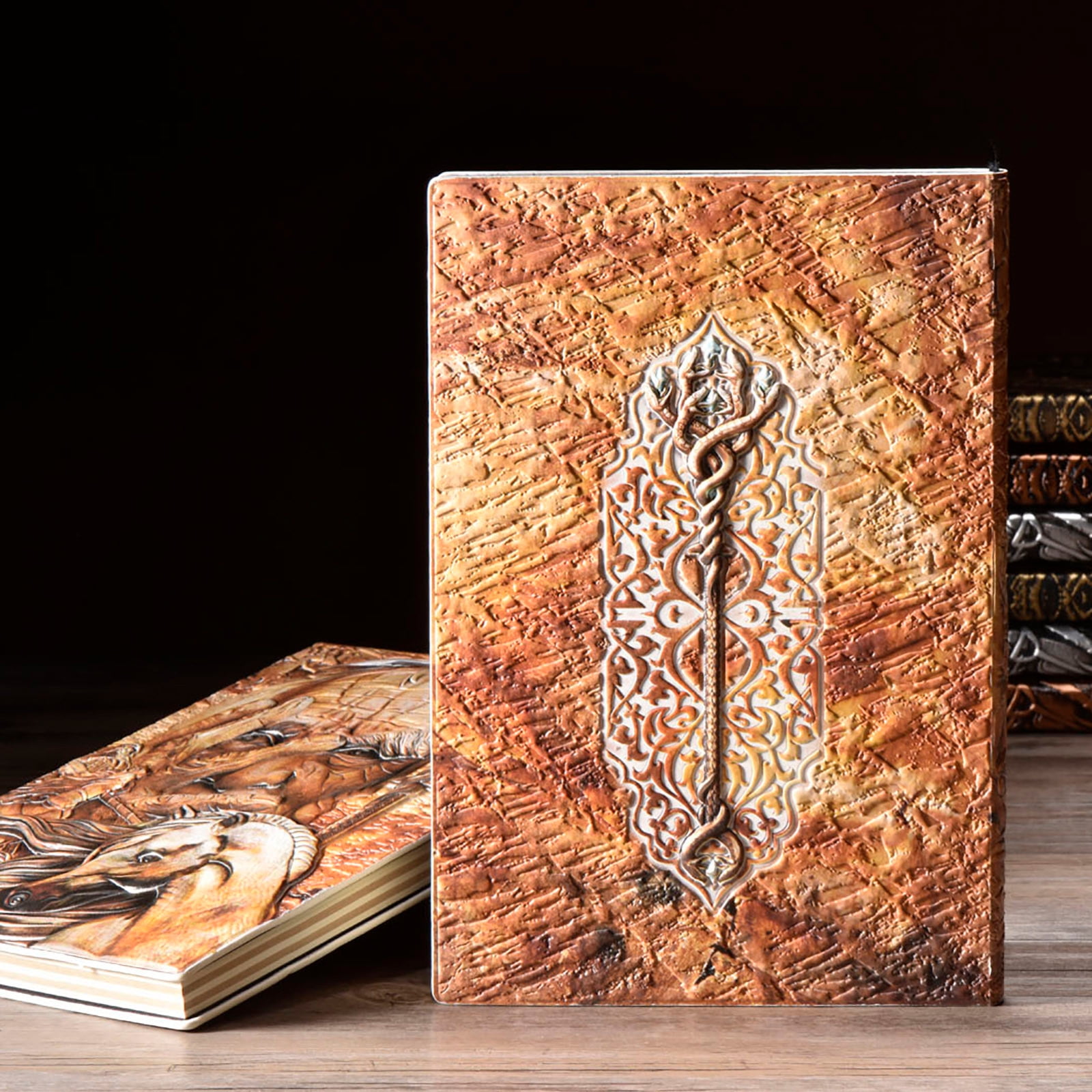 Embossed Magician Notebook European-Style Notepad Three-Dimensional A5 Diary 100 Pages