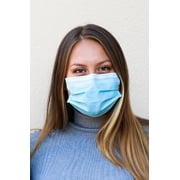 Equate Earloop Disposable Face Masks, Blue, 25 Count
