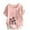 Pink-05, variant on Sentuca Womens Short Sleeve Casual Shirts Round Neck Oversized Print Tops Pink 3XL