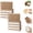 (Square,10PCS), variant on Coconut Husk Dish Scrubber, Coconut Husk Sponge with Coconut Fiber, Double-Sided Use, Kitchen Scrubbing Pads for Dishes Pots & Pans (Square,5PCS)
